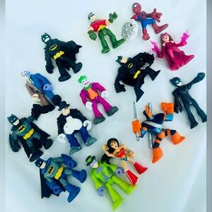 Imaginext DC Super Friends Toy Lot | Batman Joker Penguin Action Figure Hero